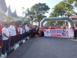 HUT ke-78, PMI Kota Bukittinggi Adakan Jalan Sehat Kemanusiaan