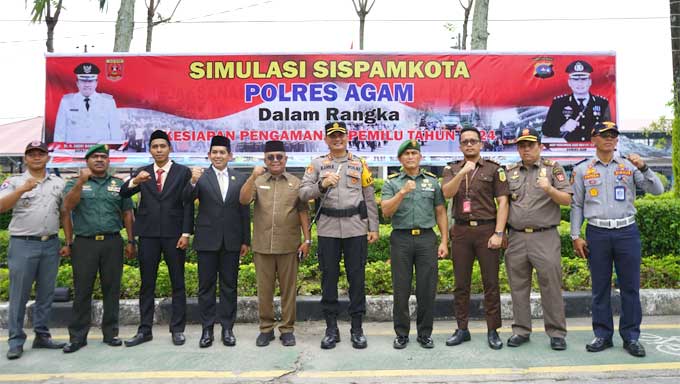 Polres Agam Gelar Simulasi Sispamkota
