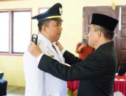 Sekda Dharmasraya Kukuhkan Fajar Robie Yunika sebagai Camat Sembilan Koto