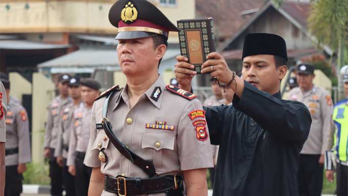 Kapolres Muba Pimpin Sertijab Kapolsek Babat Toman 1 Sertijab Kapolsek Babat Toman