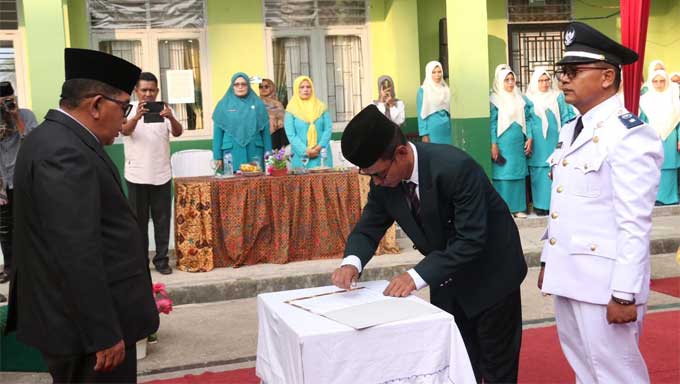 Sertijab, Yusmar Resmi Menjabat Walinagari Sungai Cubadak, Baso 1 Prosesi Sertijab Walinagari Sungai Cubadak