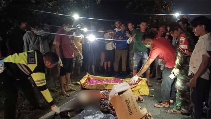 Kecelakaan maut terjadi di Jalan Lintas Kinali, Jorong Langgam Saiyo, Nagari Kinali