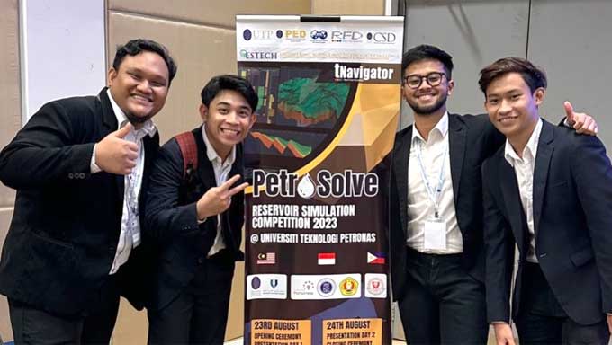 Mahasiswa Teknik Perminyakan Universitas Pertamina (UPER) yaitu Raihan Dhian Nandika, Bima Putra Rayyan dan Muhammad Abdul Aziz, merancang pengembangan pemanfaatan reservoir tua. Melalui PetroSolve Reservoir Simulation yang diadakan oleh SPE Universiti Teknologi Petronas Malaysia dan bekerja sama dengan Rock Flow Dynamics
