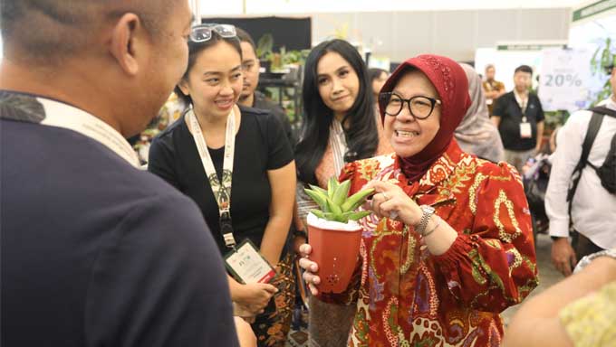 Buka Pameran FLOII Expo 2023, Mensos Sebut Bisnis Tanaman Hias Menjanjikan