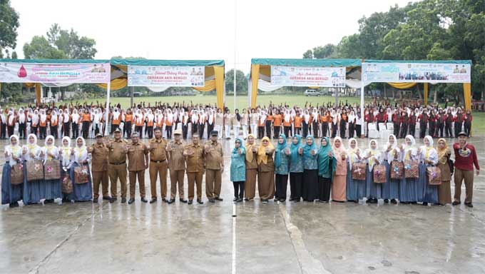 Dinas Kesehatan Asahan Gelar Gerakan Aksi Bergizi di SMA Negeri 4 Kisaran
