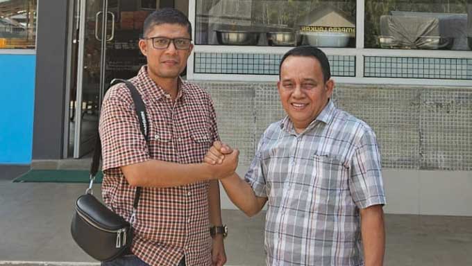 Duo Kandidat Balon Wako Payakumbuh Bertemu di Rumah Makan Bahagia