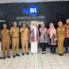 Kepala Dinas Komunikasi dan Informatika Kabupaten Musi Banyuasin (Muba), Herryandi Sinulingga melakukan kunjungan ke kantor TVRI Sumatera Selatan di Palembang