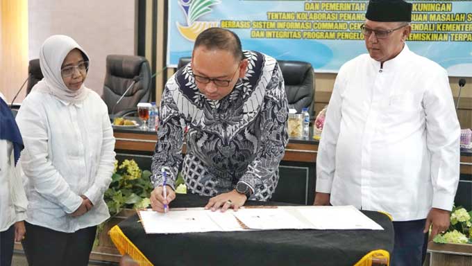 Kemensos Gandeng Pemkab Kuningan Perkuat Pelaporan Masalah Sosial
