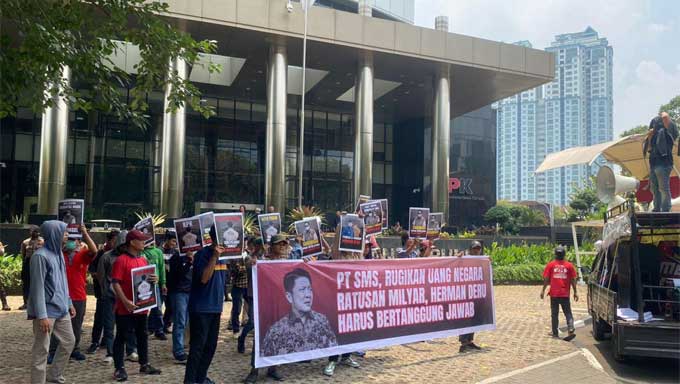Mahasiswa Sumsel di Jakarta Kembali Desak KPK Periksa Mantan Gubernur Sumsel Herman Deru