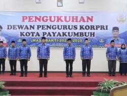 Dikukuhkan, Ini Pengurus KORPRI Kota Payakumbuh Masa Bakti 2023-2028