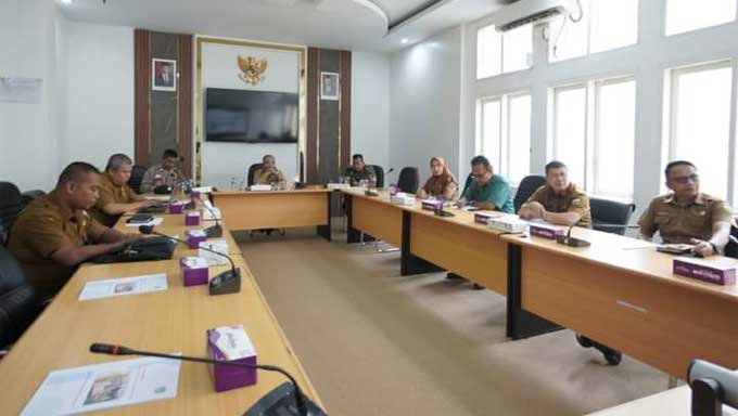 Pemko Padang Panjang ikuti Rapat Koordinasi Pengendalian Inflasi Daerah secara daring