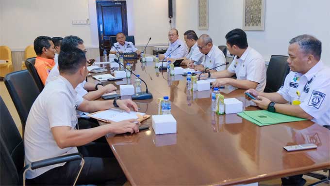 Pemkab Musi Banyuasin (Muba) menggelar rapat pemantapan persiapan menyambut kunjungan Pj. Gubernur Sumatera Selatan