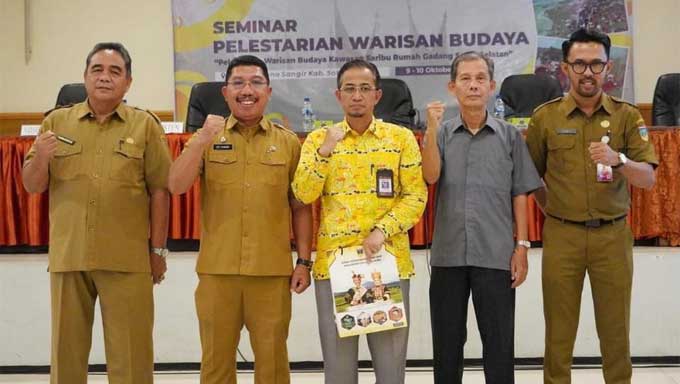 BPK Sumbar Seminar Pelestarian Warisan Budaya Kawasan Seribu Rumah Gadang di Solsel