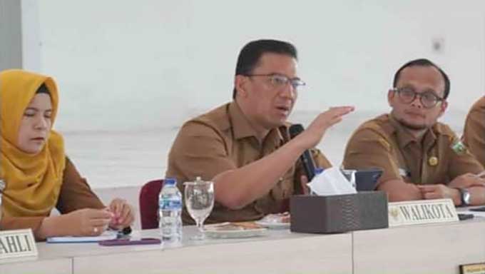 Pj Wali Kota Padang Panjang, Sonny Budaya Putra Pada Rapat Dengan Kepala Opd