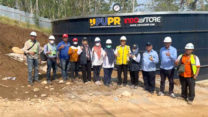 Tim BPPW Jawa Timur Tinjau Pembangunan SPAM Kaligoro Tahap II