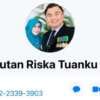 Tampilan profil Facebook dan Messenger oknum yang mencatut Bupati Dharmasraya, Sutan Riska Tuanku Kerajaan