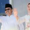 Benny Utama bersama istri, saat lepas jabatan Bupati Pasaman