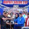Bupati Epyardi Asda pada saat membuka secara resmi Bupati Solok Cup II Tahun 2023