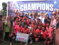 POMP FC Muara Mais Juara Open Turnamen Balap FC CUP VII Batang Lapu Pasbar