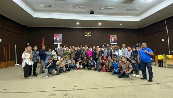 Kunjungan kedua di gedung Auditorium Kantor Bupati Pelalawan