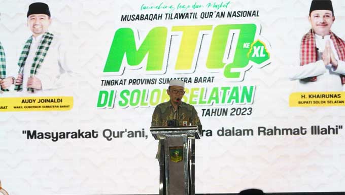 Logo dan Maskot MTQN XL Tingkat Sumbar di Solsel