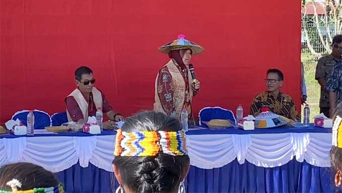 Mensos Beri Bantuan untuk Masyarakat 3T di Krayan Kaltara