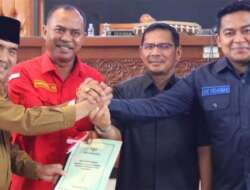 Bupati Dharmasraya Sampaikan Nota Penjelasan Ranperda APBD TA 2024