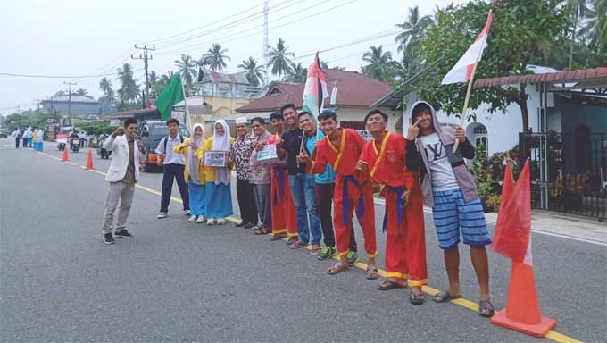 Pemuda Muhammadiyah bersama Penyuluh Agama Islam Lengayang Peduli Palestina