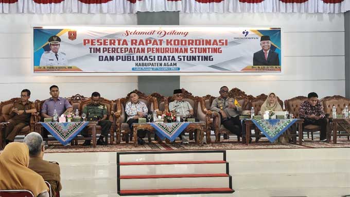 Rakor TPPS dan Publikasi Data Stunting Kabupaten Agam tahun 2023