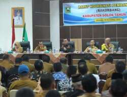 Bupati Epyardi Buka Rakorbang Kabupaten Solok 9 Rakorbang Kabupaten Solok tahun 2023