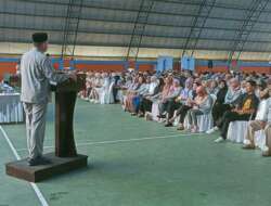 Ade Rezki Pratama bersama Kemenkes Sosialisasikan Imunisasi Germas di GOR Bermawi Bukittinggi