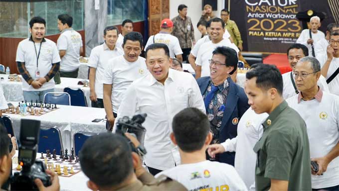 Bambang Soesatyo Gelar Turnamen Catur Antar Wartawan Tingkat Nasional