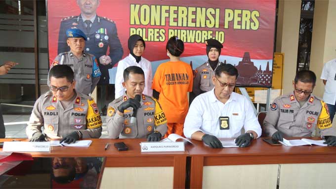Konferensi pers Polres Purworejo
