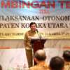 Sekjen Kemendagri, Suhajar Diantoro pada acara Bimbingan Teknis Pelaksanaan Otonomi Daerah Kabupaten Kolaka Utara