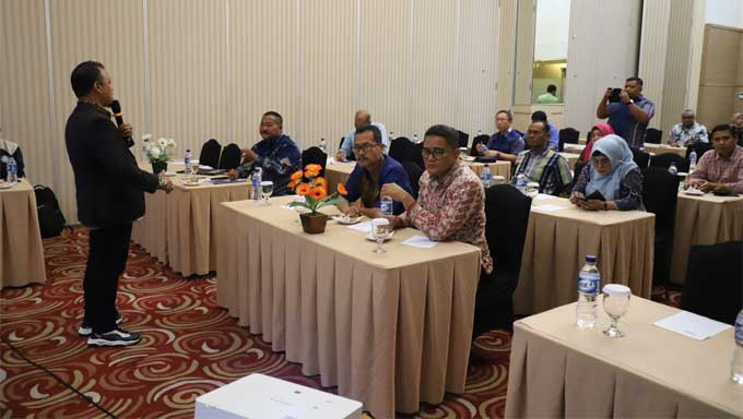 Pimpinan bersama Anggota DPRD Kota Padang Ikuti Bimtek Peningkatan Kapasitas dan Pendalaman Tugas.