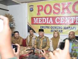 Gubernur Sumbar Tinjau Proses Evakuasi Korban Erupsi Gunung Marapi