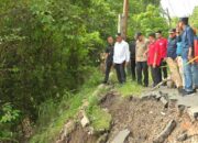 Gubernur Sumbar, Mahyeldi Tinjau Jalan Nasional Amblas Di Silungkang Oso, Kota Sawahlunto