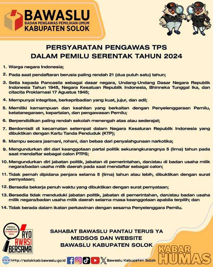 Rekrutmen Pengawas TPS Kecamatan Hiliran Gumanti3