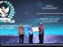 Setjen Dpd Ri Sabet Dua Penghargaan Anugerah Meritokrasi Kasn