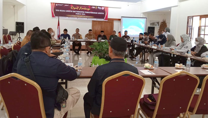 KPU Sawahlunto Gelar Rakor Tata Kelola dan Persiapan Pendistribusian Logistik Pemilu 2024