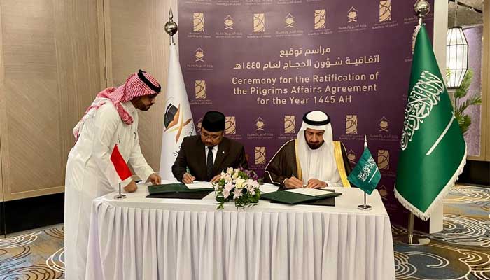 Penandatanganan kesepakatan haji di Jeddah