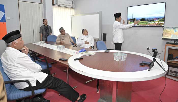 Gubernur Mahyeldi, kunjungi Media Center Gunung Marapi di BPBD Sumbar