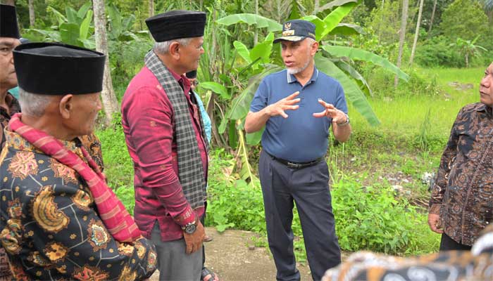 Gubernur Sumbar tinjau lokasi pembangunan SMAN 3 Gunung Talang, Kabupaten Solok