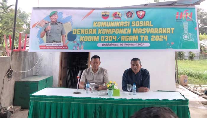 Dandim 0304 Agam Komunikasi Sosial bersama Insan Pers