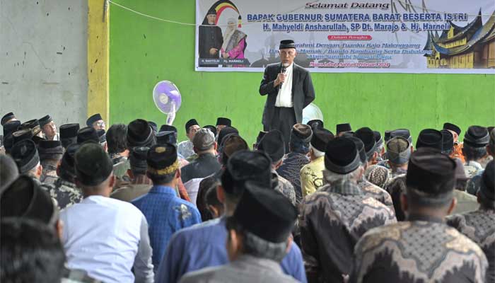 Gubernur Sumbar Silaturahmi dengan Pucuk Adat Alam Surambi Sungai Pagu