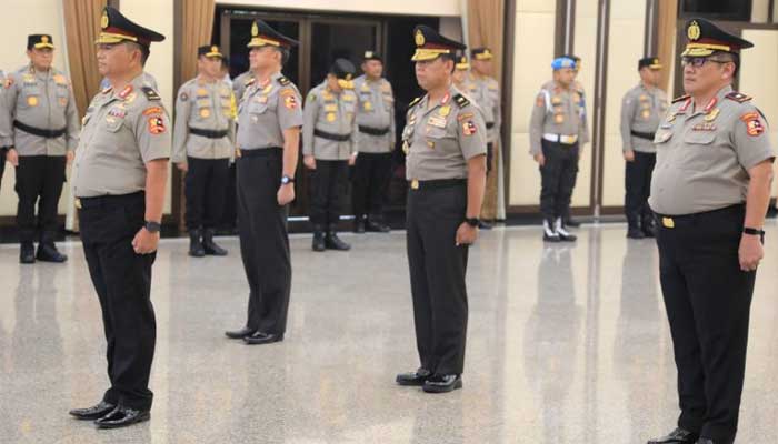 Upacara Kenaikan Pangkat 4 Pati Polri