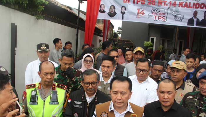 Pj Gubernur Sumsel Bersama Kapolda Dan Pangdam Ii Patroli Pemilu Di Palembang