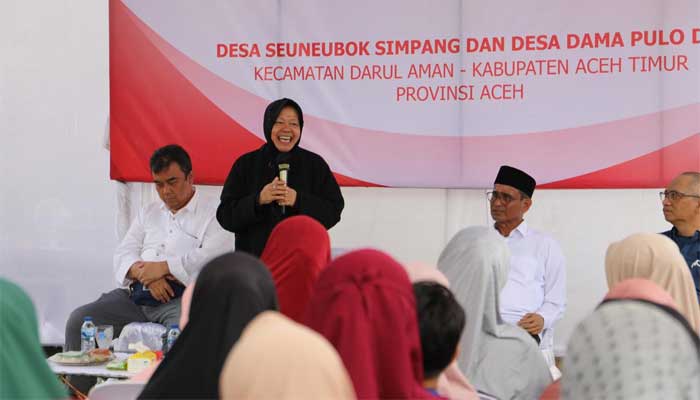 Kunjungan kerja Mensos Tri Rismaharini di Kabupaten Aceh Timur, Aceh