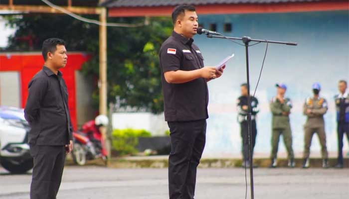 Pemkab Dharmasraya menggelar apel gabungan bulan Februari 2024