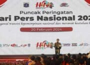 Jokowi Pada Puncak Peringatan Hari Pers Nasional 2024